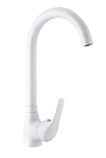 Monomando fregadero caño cisne Enkel Blanco