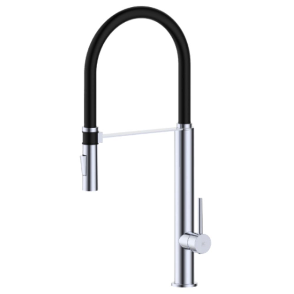 Monomando fregadero extraible pilot negro la fontaneria en casa