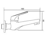 Grifo un agua frontal monomando ONE - Imagen 2