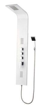 Columna de ducha Gocta Blanca Inox