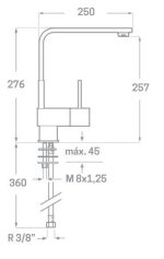 Monomando fregadero KUBIC - Imagen 2