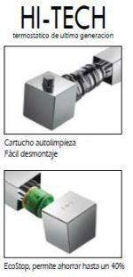 Columna de ducha termostática telescópica Quadra Élite - Imagen 4