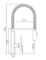 Croquis grifería cocina Torino 1
