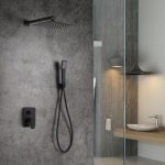 Ducha empotrada negro mate DUBLÍN IMEX