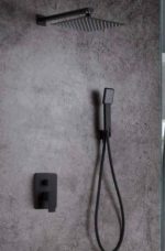 Ducha empotrada negro mate DUBLÍN IMEX.