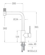 Monomando Osmosis de fregadero mando en caño MOD3 KÄLLA - Imagen 2