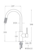 Monomando Osmosis de fregadero mando en caño MOD2 KÄLLA - Imagen 2