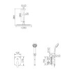 Conjunto de ducha empotrado Mónaco Imex - Imagen 3