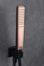 Conjunto de ducha empotrada Negro Oro Rosa Suecia Imex - Imagen 5