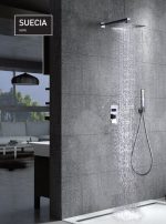 Conjunto ducha empotrada cromada Suecia Imex - Imagen 2