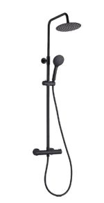 Columna ducha termostática Negro Mate Ergos