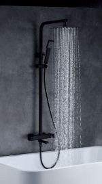 Columna Baño-Ducha Negro Mate Fiyi Imex - Imagen 2
