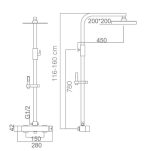 Columna Baño-Ducha Cromado Fiyi Imex - Imagen 5