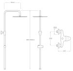 Columna de ducha con monomando BASIC - Imagen 3