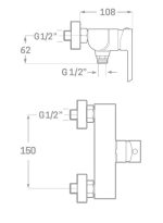 Grifo monomando ducha ARVET Källa - Imagen 3