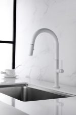 Grifo de fregadero extraíble Blanco Mate Samoa Imex - Imagen 2