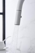 Grifo de fregadero extraíble Blanco Mate Samoa Imex - Imagen 4