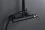 Conjunto ducha monomando Milos Negro Oro Rosa Imex - Imagen 3