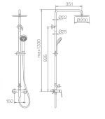 Columna ducha cromo Belgica Imex - Imagen 5