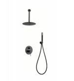 Conjunto de ducha empotrado Black Gun Metal Top Imex