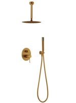 Conjunto de ducha empotrado Oro cepillado Top Imex