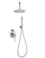 Conjunto de ducha empotrado cromado Croacia Imex