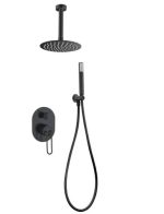 Conjunto de ducha empotrado negro mate Croacia Imex