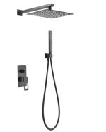 Conjunto ducha empotrada negro mate Suecia Imex