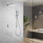 Conjunto ducha empotrada cromada Aruba Imex