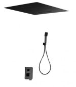 Conjunto de ducha empotrado negro mate Sumatra Imex