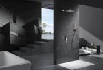 Conjunto ducha empotrada negro oro rosa Suecia Imex - Imagen 2