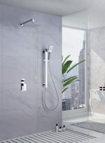 Conjunto ducha empotrada cromada Borneo Imex - Imagen 2