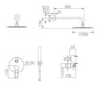 Conjunto de ducha empotrado blanco mate Milos Imex - Imagen 8