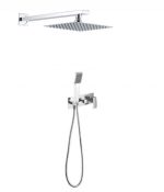 Conjunto ducha empotrada cromada Noruega Imex