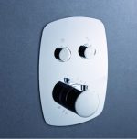 Conjunto de ducha termostática cromado Feroe Imex - Imagen 2