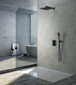 Conjunto de ducha termostática negro mate Cies Imex - Imagen 3