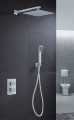 Conjunto de ducha termostática blanco mate Cies Imex - Imagen 2