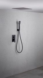 Conjunto de ducha empotrado negro mate Volga Imex - Imagen 3