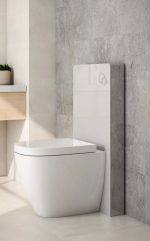 Cisterna de cristal blanco inodoro a suelo