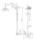 Conjunto de ducha termostática acero inoxidable MOSCÚ Imex - Imagen 10