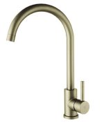 Grifo monomando fregadero PLENUM inox. oro cepillado Källa