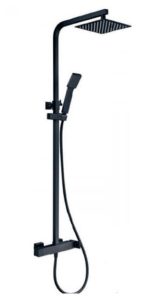 Columna de ducha negro mate Fiji IMEX