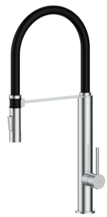 Grifo monomando fregadero orientable acabado cepillado PILOT 2