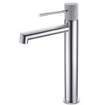 VALAZ Grifo de lavabo alto  monomando caño recto  acabado maneta luxury cromado serie Casares