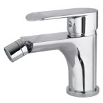 VALAZ Grifo de bidé monomando redondo cromado Serie Turia