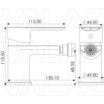 VALAZ Grifo de bidé redondo monomando negro mate - Serie Viar - Imagen 2
