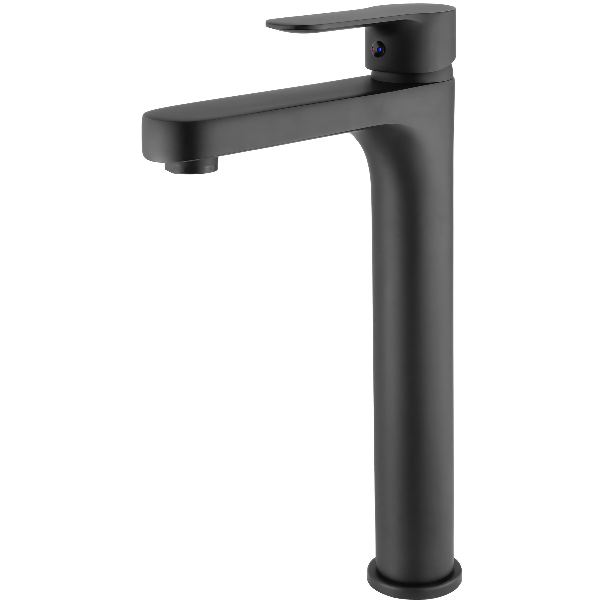 3-1-1.jpg VALAZ Grifo de lavabo alto pica redondo monomando negro mate serie Viar - Imagen 1