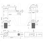 VALAZ Grifo de lavabo monomando cuadrado negro mate con maneta hueca serie Guadalete - Imagen 2