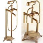 VALAZ Grifo de bañera exenta bimando retro diseño vintage - Serie Adaja