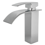 VALAZ Grifo de lavabo monomando cascada cromado Serie Aljibe